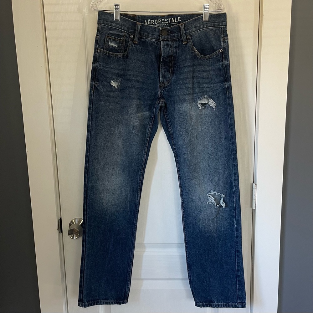 Aeropostale Men’s Slim Straight Cotton Jeans Size 32/32 Excellent Condition